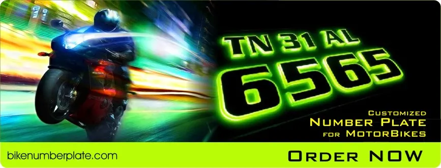 MOTORBIKES NUMBER PLATES