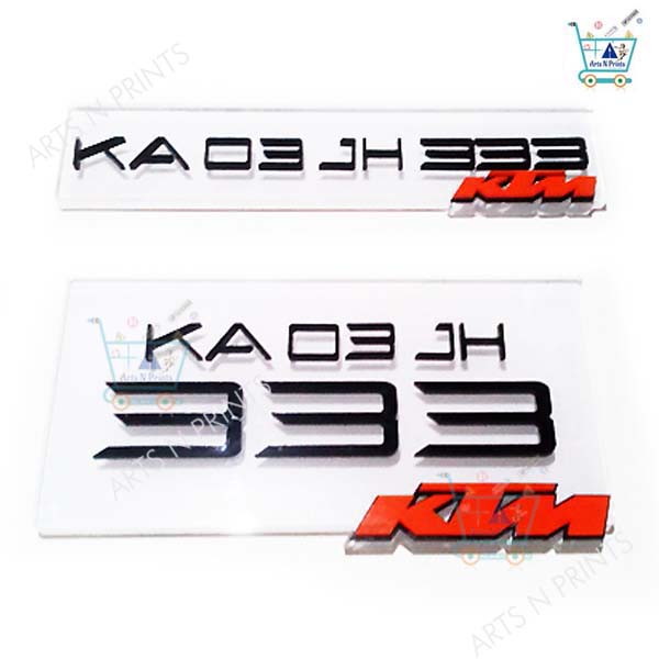 KTM Number Plate Models