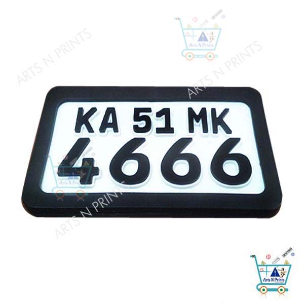 acrylic motor bike with protective frame German font number plate online in India