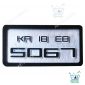 stylish number plate for 2 wheeler