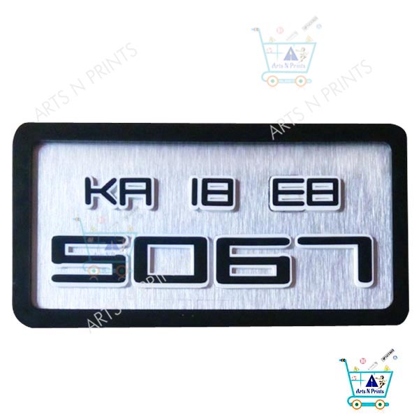 stylish number plate for 2 wheeler